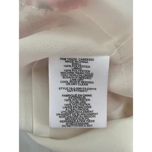 JOIE Halter Blouson Mini Dress Cream Red Floral Print M - Picture 8 of 11